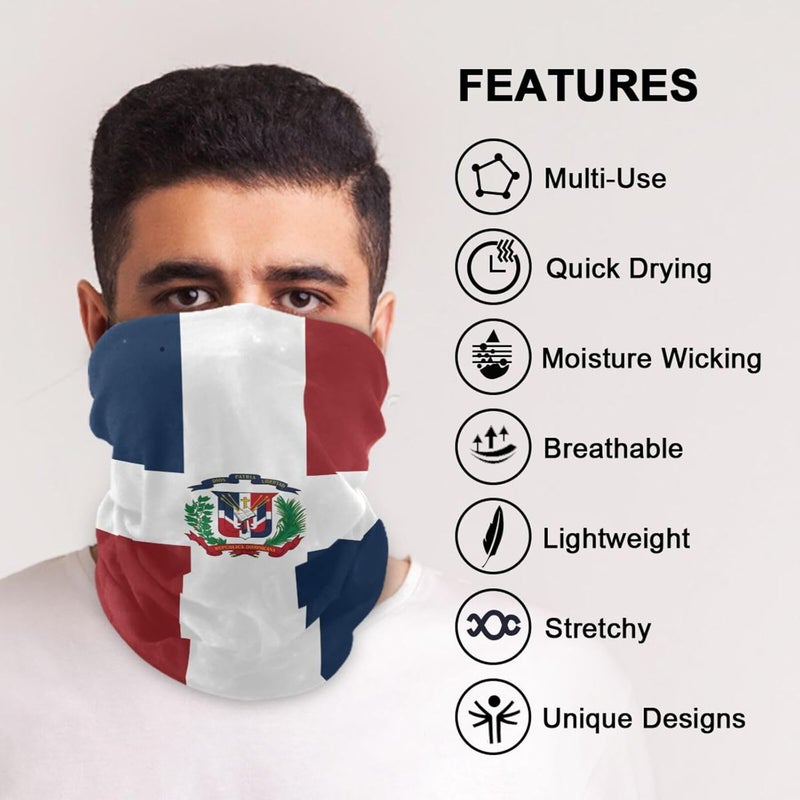 YQLROO Bandana Seamless Neck Gaiter Headwrap Balaclava Headband Headwear for Men and Women - Image 5